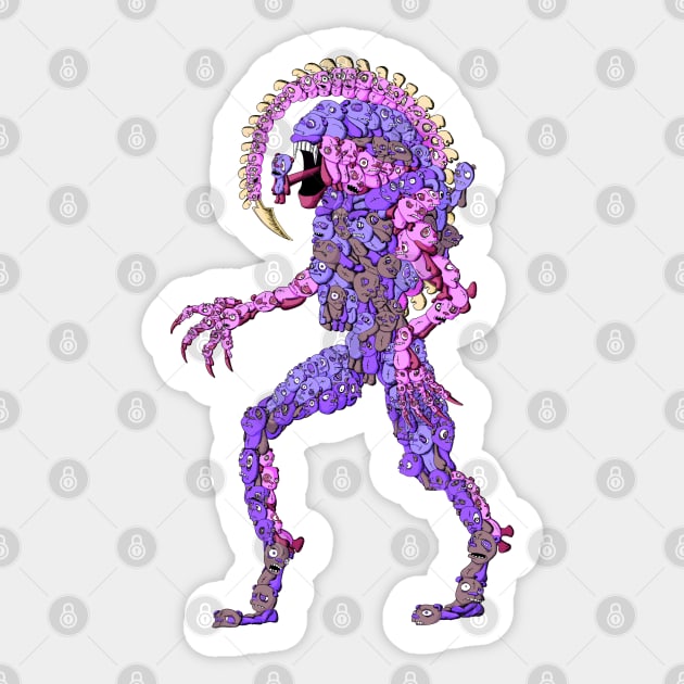 Baer alien  Xenomorph Sticker by Bear Crump